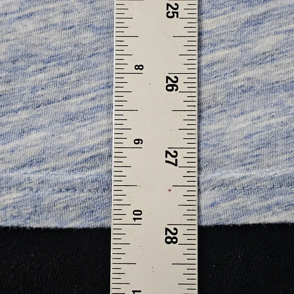 Banana Republic Blue Heathered Short Sleeve Cotton Blend T-Shirt Men's L